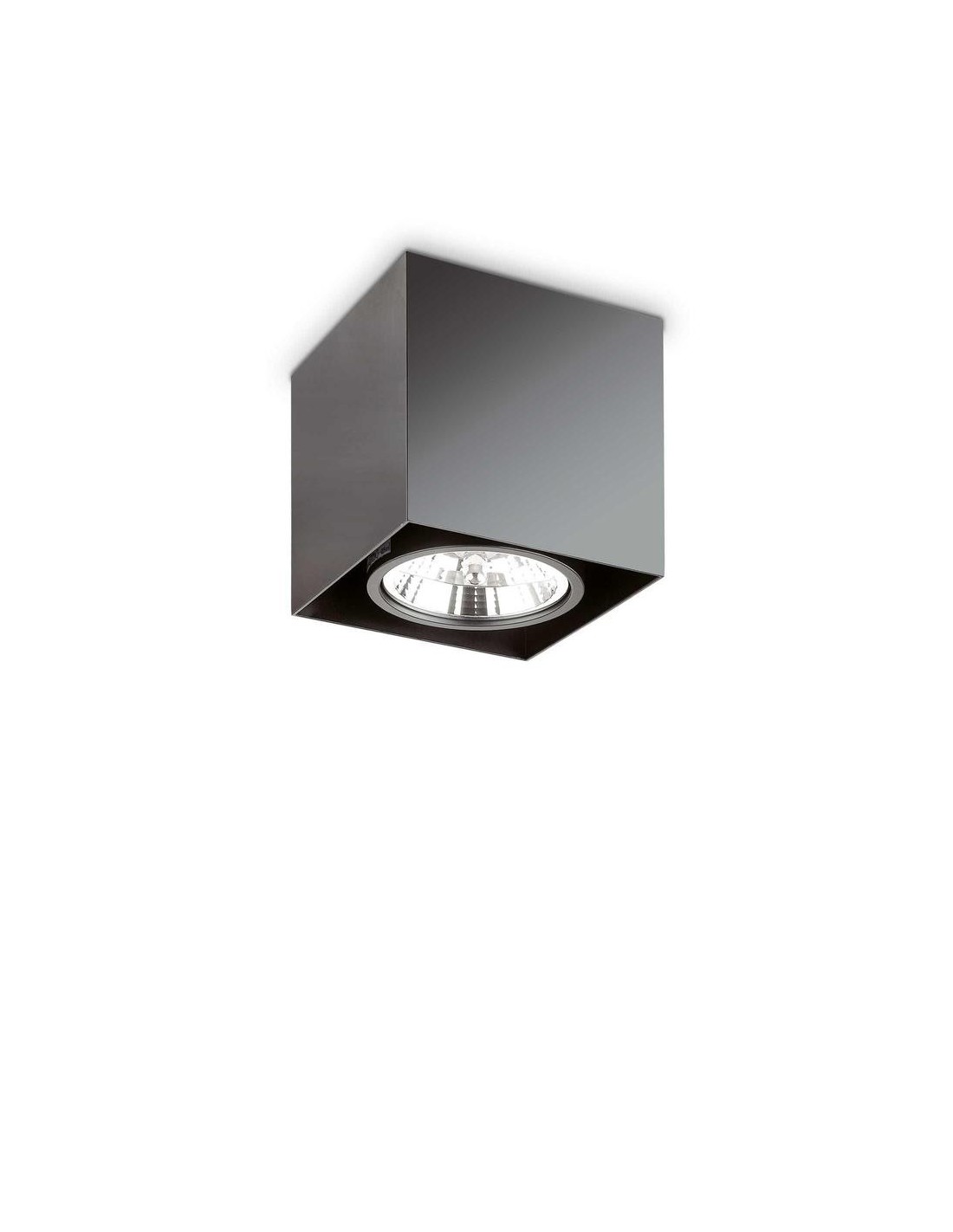Ideal Lux Mood Pl1 D15 Square Nero plafoniera moderna