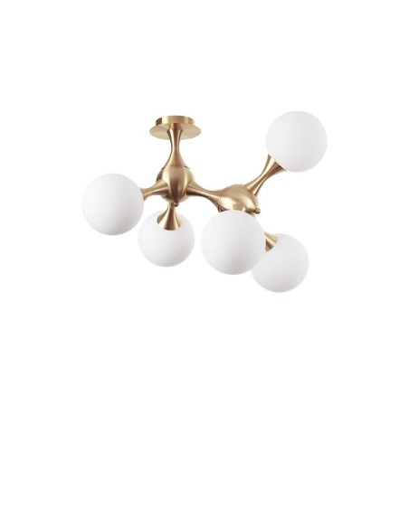 Ideal Lux Nodi Pl5 Ottone plafoniera moderna