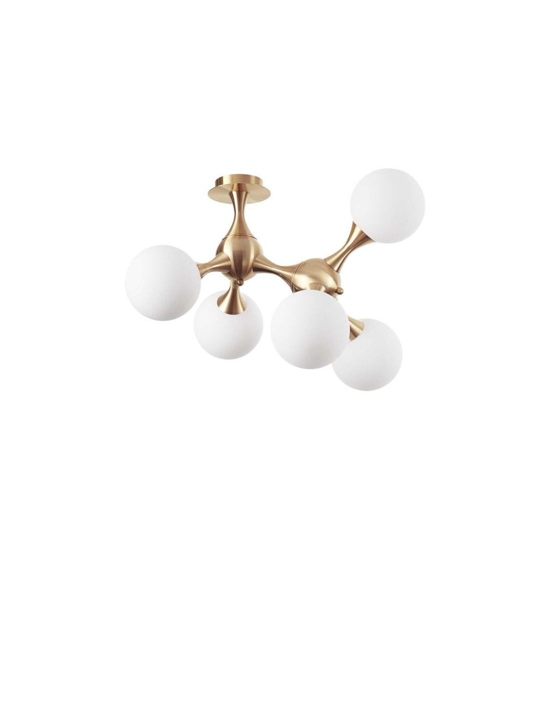Ideal Lux Nodi Pl5 Ottone plafoniera moderna