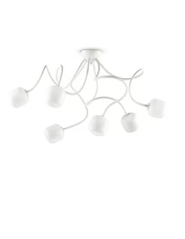 Ideal Lux Octopus Pl6 Bianco plafoniera moderna