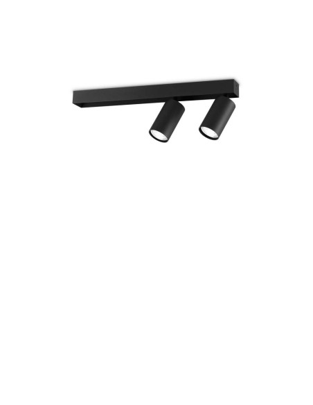 Ideal Lux Profilo Pl2 Nero plafoniera moderna