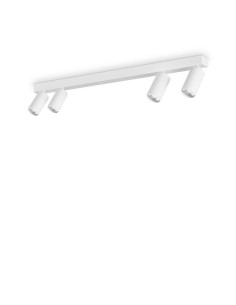 Ideal Lux Profilo Pl4 Blanc, plafonnier moderne
