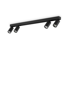 Ideal Lux Profilo Pl4 Nero plafoniera moderna