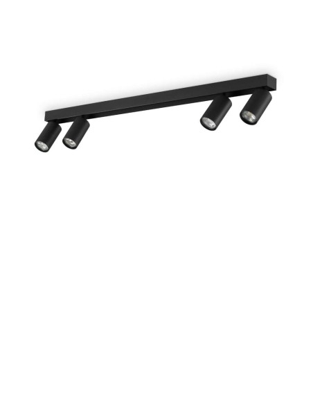 Ideal Lux Profilo Pl4 Nero plafoniera moderna