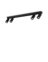 Ideal Lux Profilo Pl4 Nero plafoniera moderna