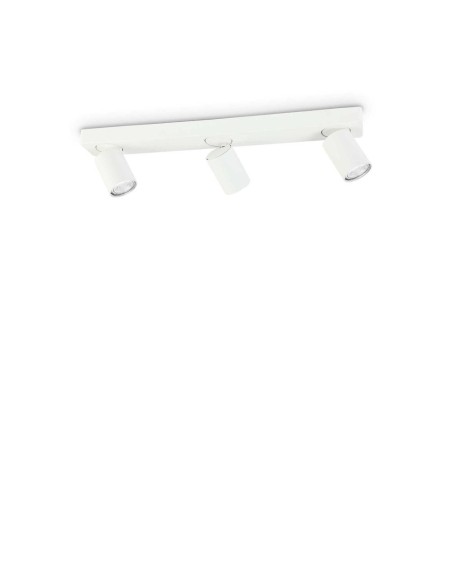 Ideal Lux Rudy Pl3 Round Blanc : plafonnier moderne