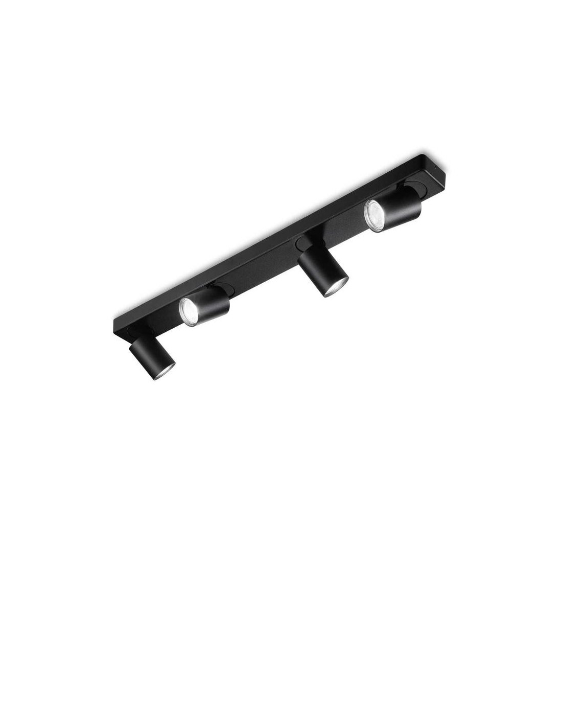 Ideal Lux Rudy Pl4 Round plafoniera con faretti orientabili GU10 nero