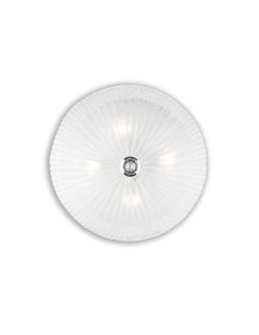 Ideal Lux Shell Pl4 Transparent : plafonnier moderne