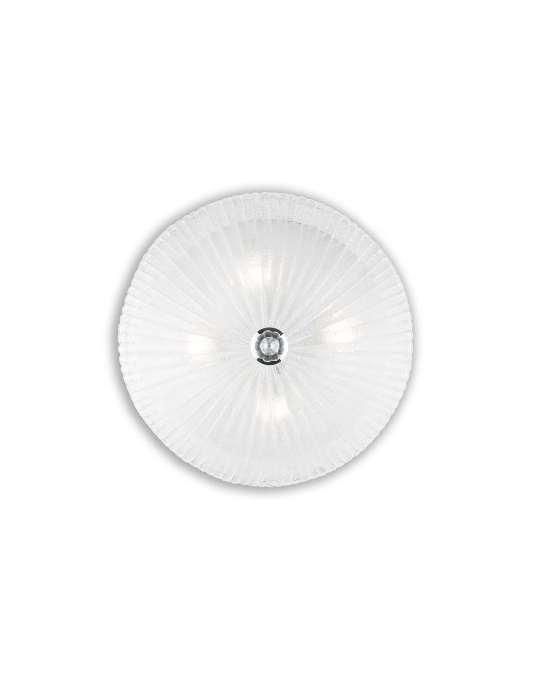 Ideal Lux Shell Pl4 Transparent : plafonnier moderne