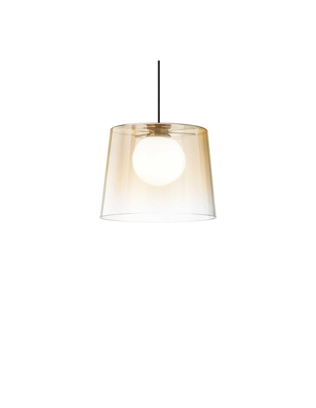 Lustre moderne Ideal Lux Fade Sp1 Ambra