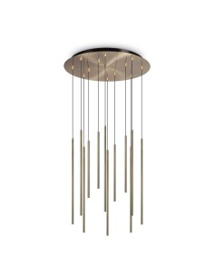 Lustre Ideal Lux Filo Sp12 en laiton pour cuisine moderne