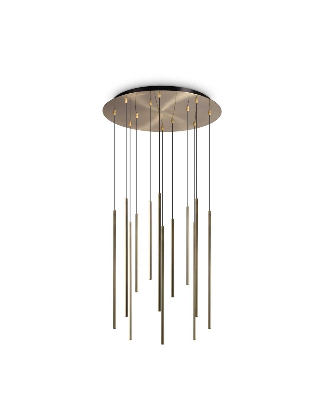 Lustre Ideal Lux Filo Sp12 en laiton pour cuisine moderne