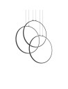 Ideal Lux Frame Sp Cerchio Noir, lustre LED