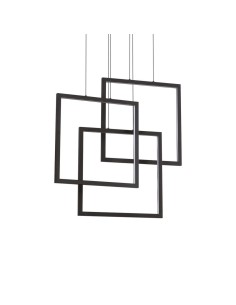 Lustre LED Ideal Lux Frame Sp Carré Noir