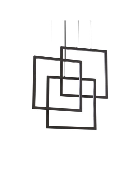 Lustre LED Ideal Lux Frame Sp Carré Noir