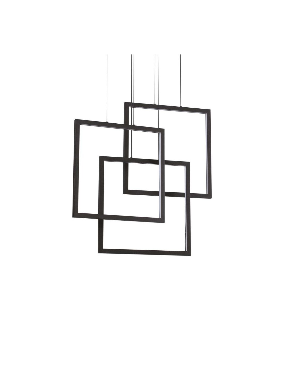 Ideal Lux Frame Sp Quadrato Nero lampadario led