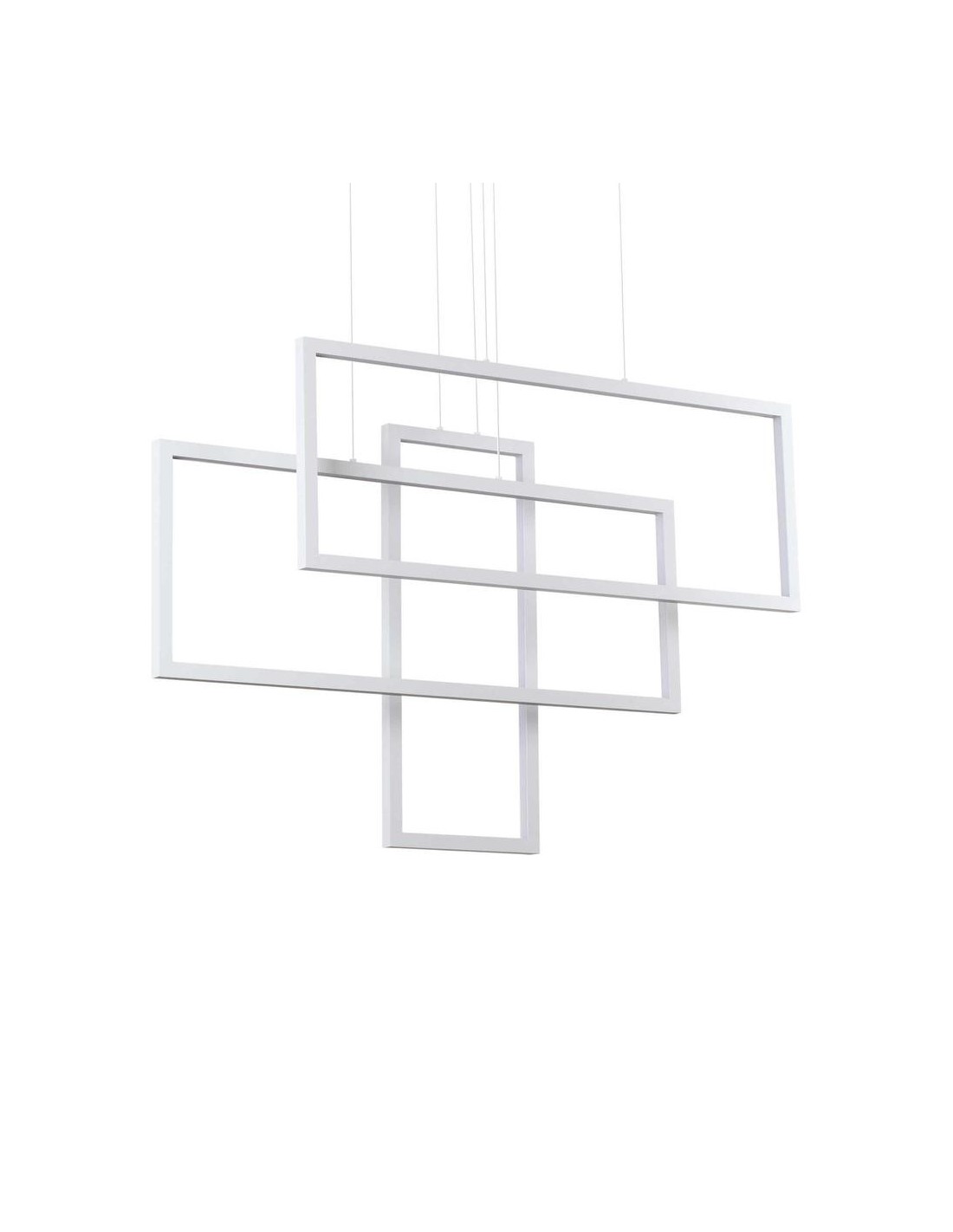 Lustre LED Ideal Lux Frame Sp Rectangle Blanc