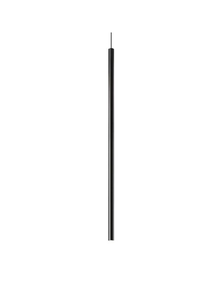 Lustre LED Ideal Lux Ultrathin Sp D100 rond, marche/arrêt, noir