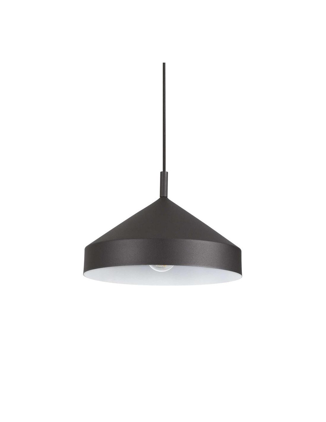 Ideal Lux Yurta Sp1 D30 Noir : lustre moderne