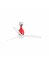 Faro Mini eterfan m led ventilatore rosso brillante/trasparente dc smart con luce colore rosso lucido
