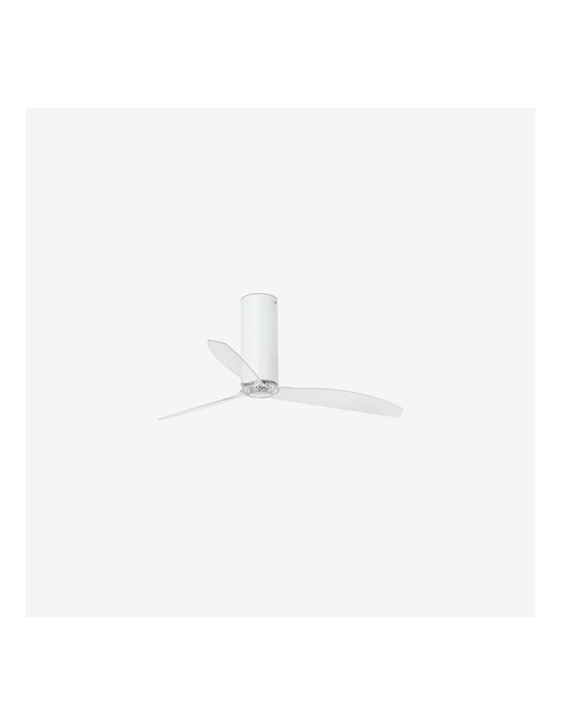 Faro Tube fan m ventilatore bianco opaco/trasparente dc senza luce colore bianco opaco