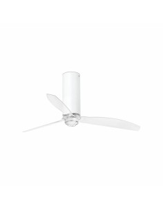 Faro Tube fan m led ventilatore bianco opaco/trasparente dc con luce colore bianco opaco