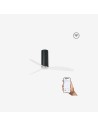 Faro Tube fan m ventilatore nero opaco/transparente dc smart senza luce colore nero