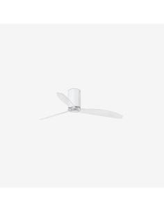 Faro Mini tube fan m ventilatore bianco brillante/trasparente dc senza luce colore bianco lucido