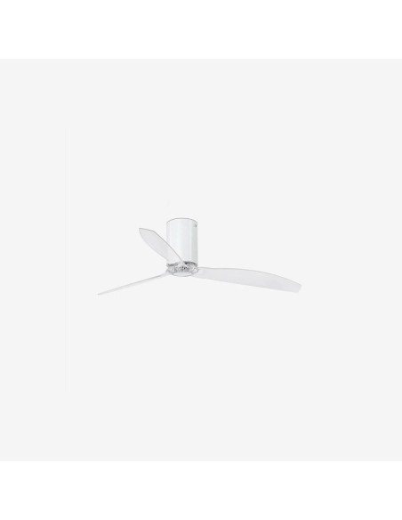 Faro Mini tube fan m ventilatore bianco brillante/trasparente dc senza luce colore bianco lucido