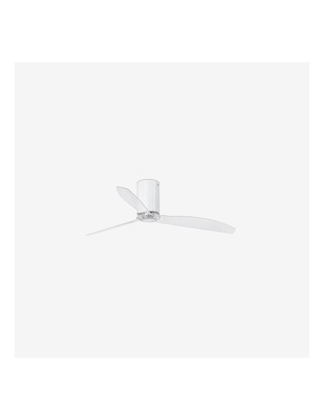 Faro Mini tube fan m ventilatore bianco brillante/trasparente dc senza luce colore bianco lucido