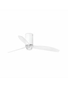 Faro Mini tube fan m led ventilatore bianco brillante/trasparente dc smart con luce colore bianco lucido