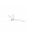 Faro Mini tube fan m led ventilatore bianco opaco/trasparente dc smart con luce colore bianco opaco