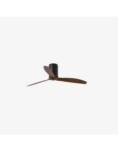 Faro Mini tube fan m ventilatore nero opaco/legno dc senza luce colore nero opaco