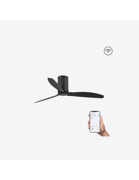 Faro Mini tube fan m ventilatore nero opaco dc smart senza luce colore nero