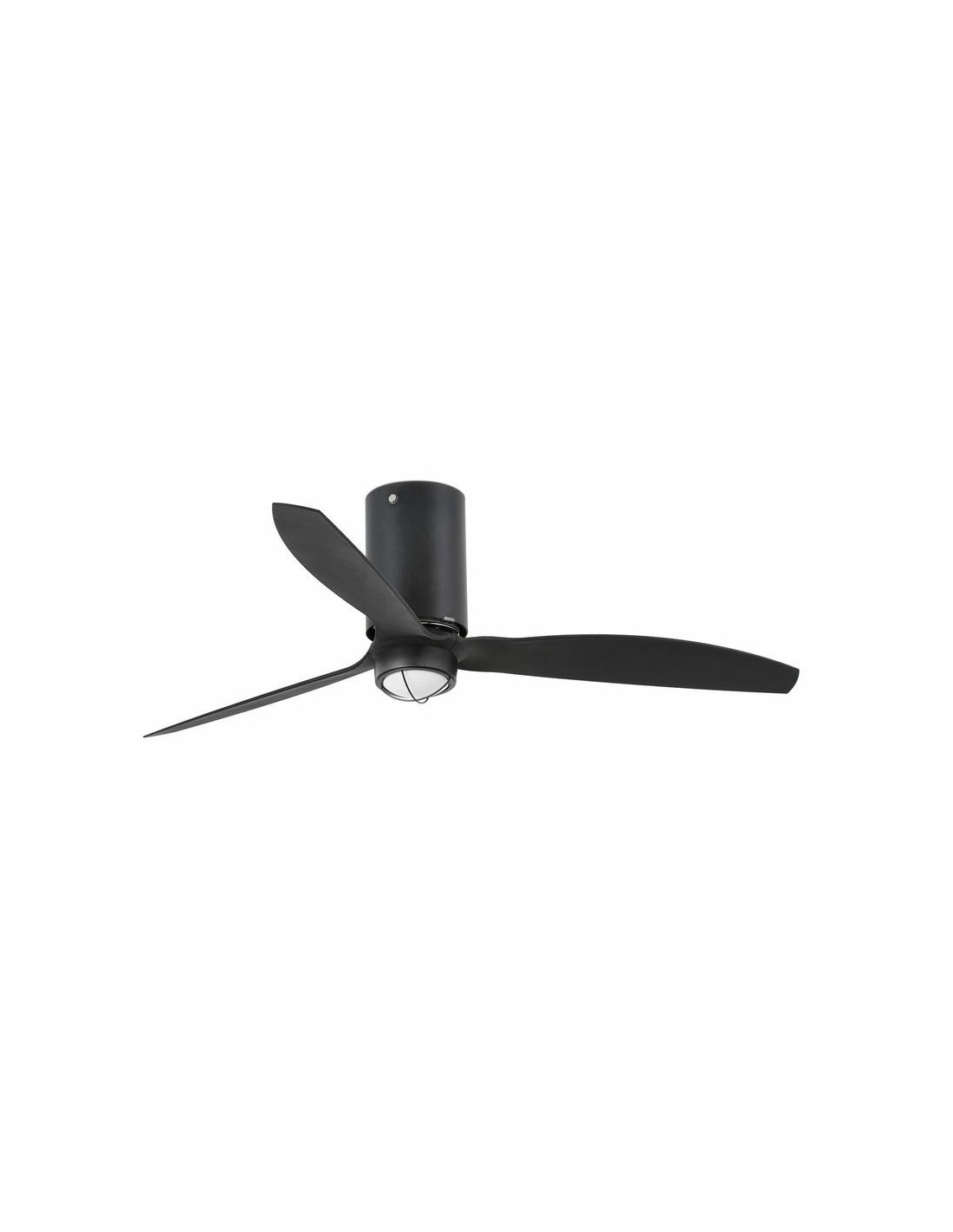 Faro Mini tube fan m led ventilatore nero opaco dc smart con luce colore nero opaco