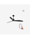Faro Just fan m ventilatore nero opaco smart senza luce colore nero