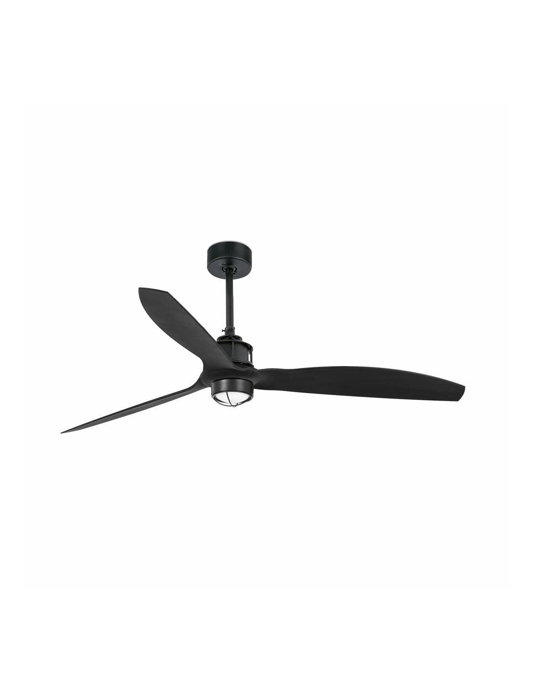 Faro Just fan m led ventilatore nero opaco smart con luce colore nero opaco