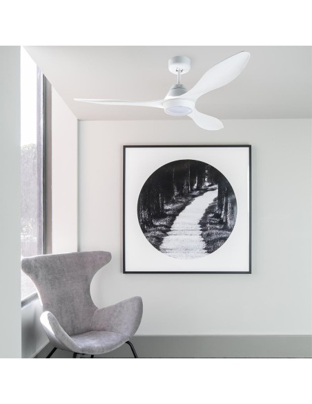 Faro Polaris l led ventilatore da soffito bianco dc con luce colore bianco