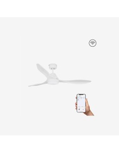 Faro Polaris l led ventilatore da soffito bianco dc smart con luce colore bianco