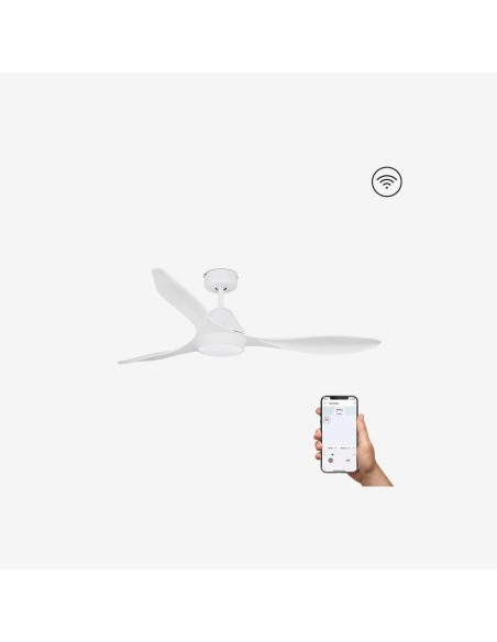 Faro Polaris l led ventilatore da soffito bianco dc smart con luce colore bianco