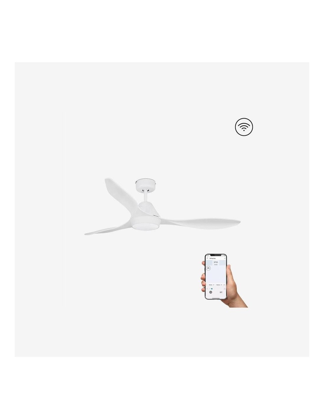 Faro Polaris l led ventilatore da soffito bianco dc smart con luce colore bianco