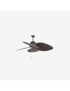 Faro Cuba l ventilatore marrone senza luce colore marrone scuro