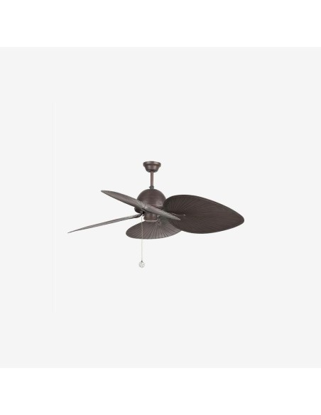 Faro Cuba l ventilatore marrone senza luce colore marrone scuro