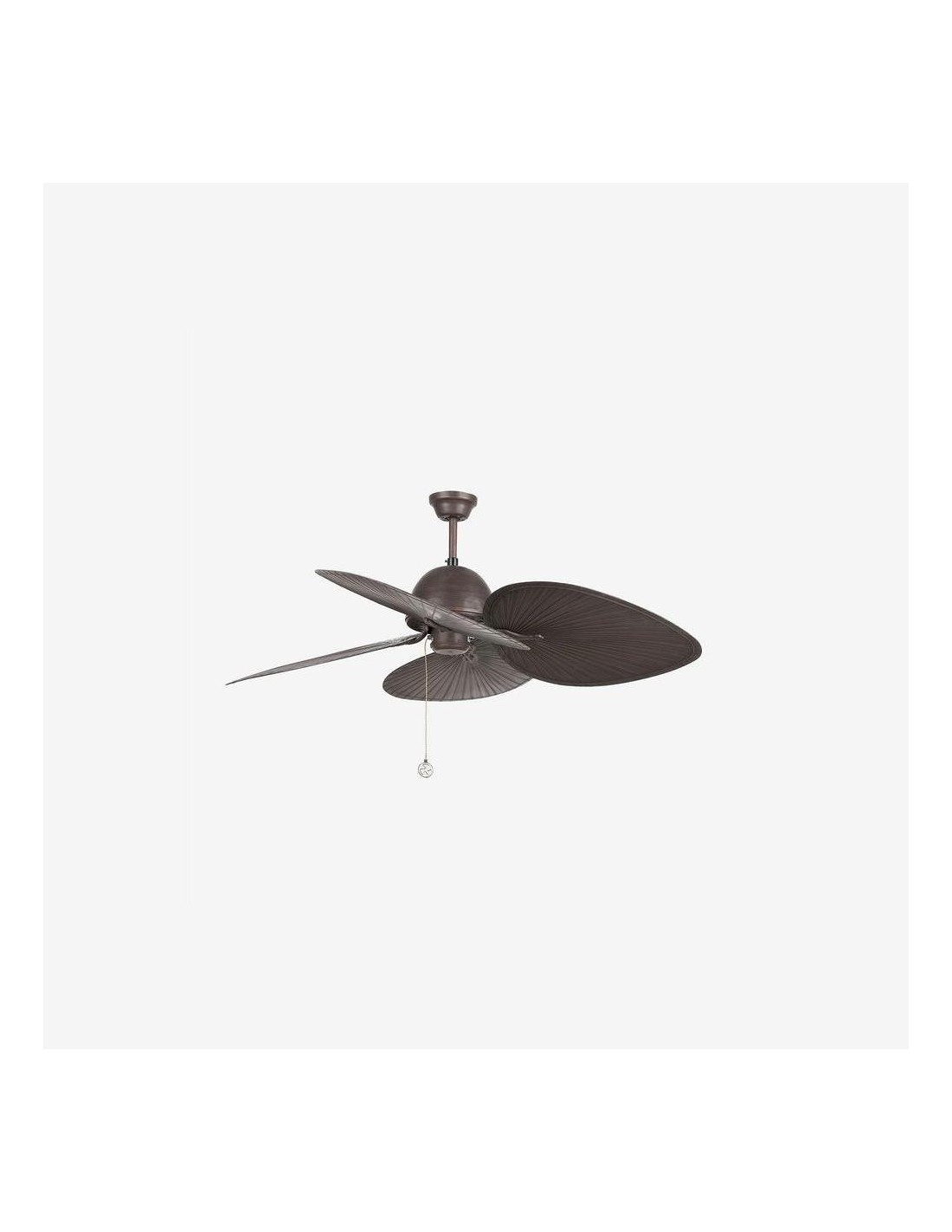 Faro Cuba l ventilatore marrone senza luce colore marrone scuro