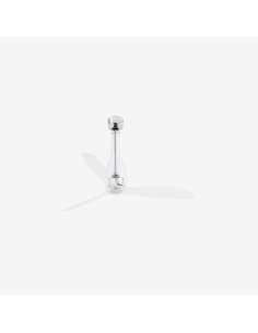 Faro Eterfan m ventilatore trasparente dc senza luce colore cromo