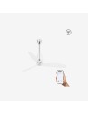 Faro Eterfan m ventilatore trasparente dc smart senza luce colore cromo