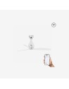Faro Mini eterfan m ventilatore trasparente dc smart senza luce colore cromo