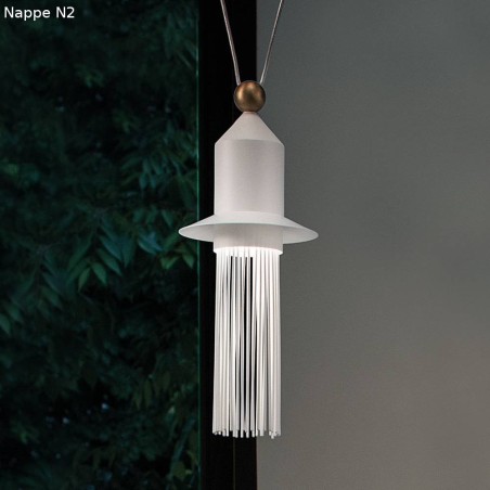 Masiero Nappe C3 lampadario moderno 3 luci bianco