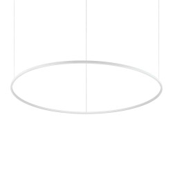 Ideal Lux Oracle Slim Round SP D150 bianco lampadario design moderno a led dimmer PUSH/DALI