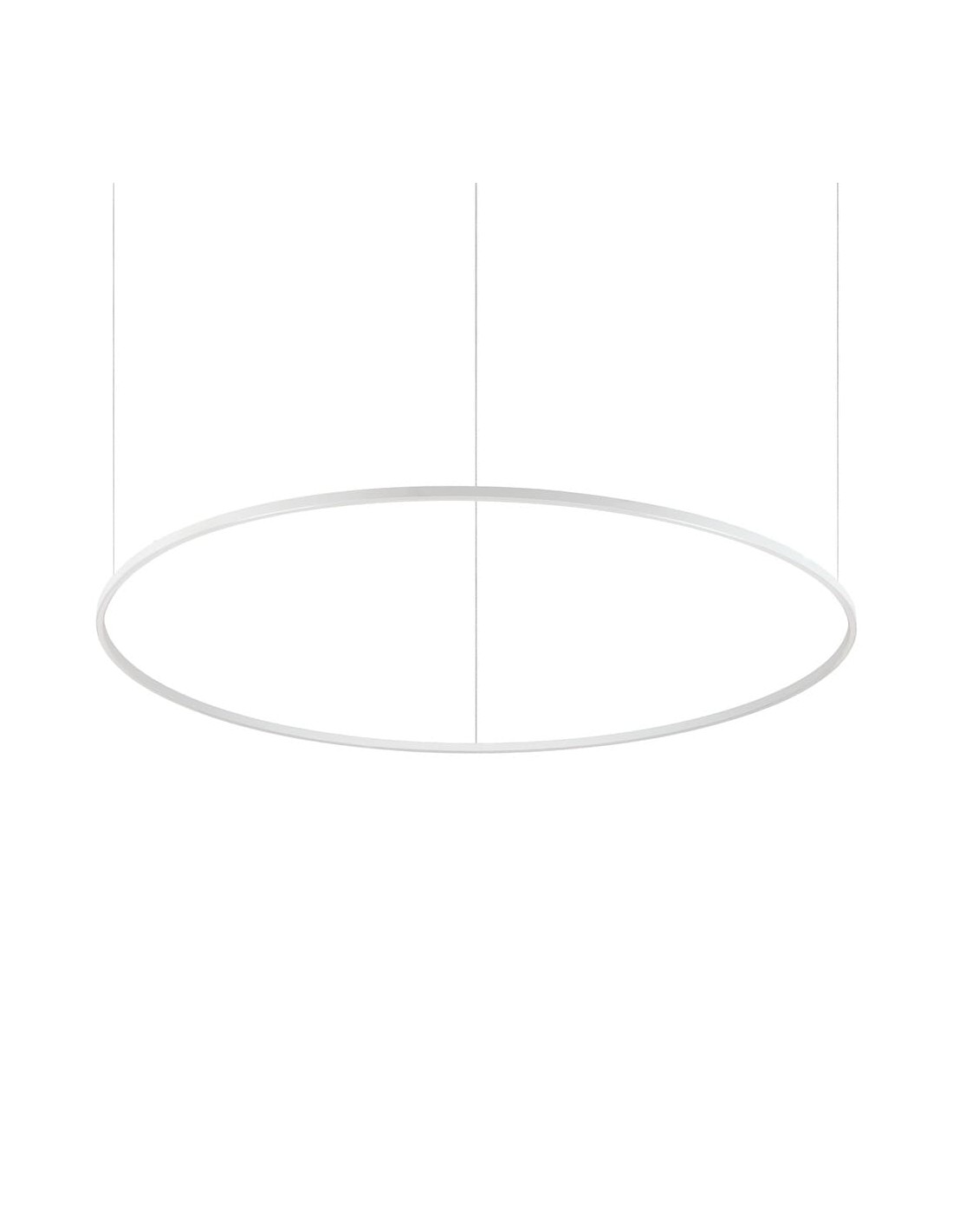 Ideal Lux Oracle Slim Round SP D150 blanc : lustre design moderne à LED avec variateur PUSH/DALI